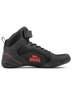 Lonsdale pantofi de box Rufford, negru-roșu