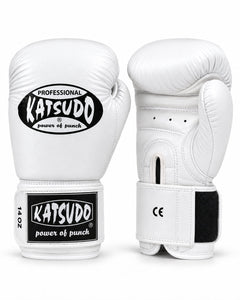 Katsudo mănuși de box Profesional, albe