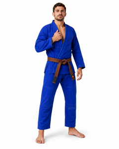 Katsudo kimono Daiki Jiu Jitsu 450g, albastru