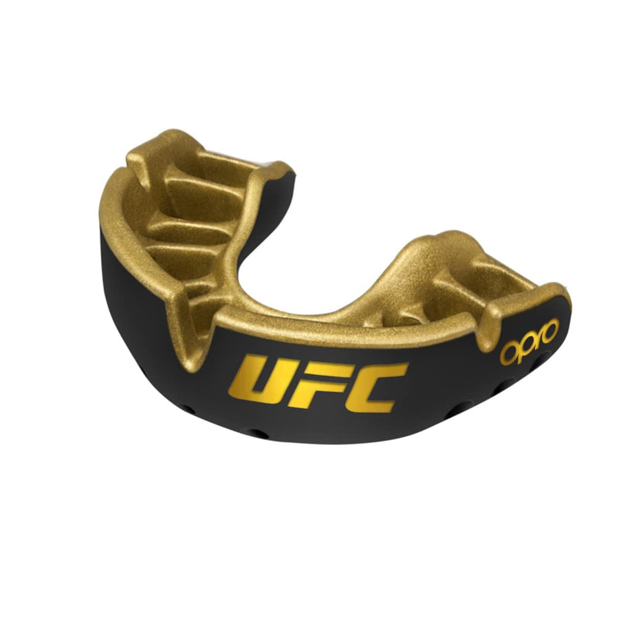 Opro protecție dentară Senior Gold UFC, negru-auriu