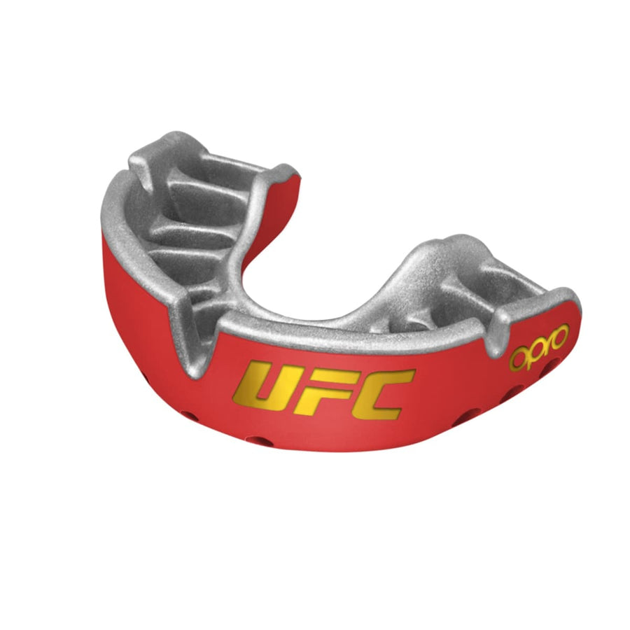 Opro protecție dentară Senior Gold UFC, roșu-argintiu