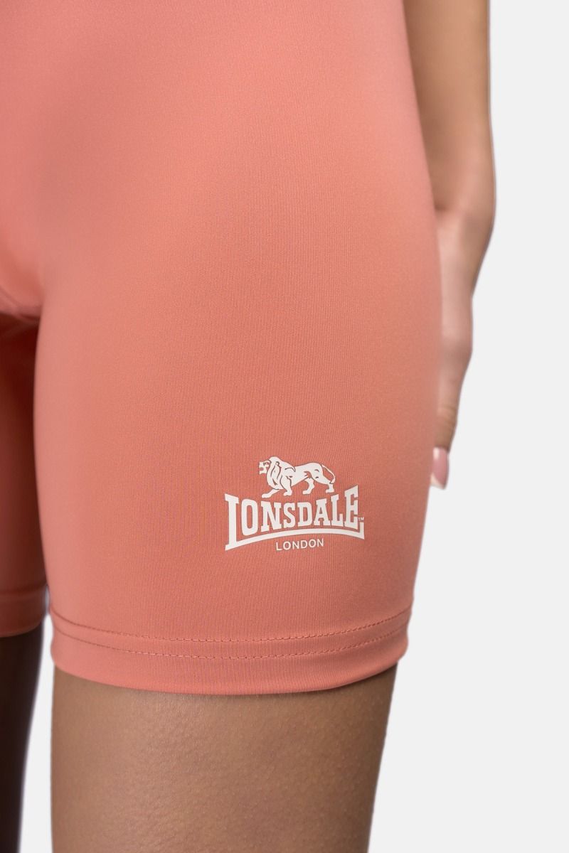 Lonsdale pantaloni scurți de compresie pentru damă Ludwell, teracotă