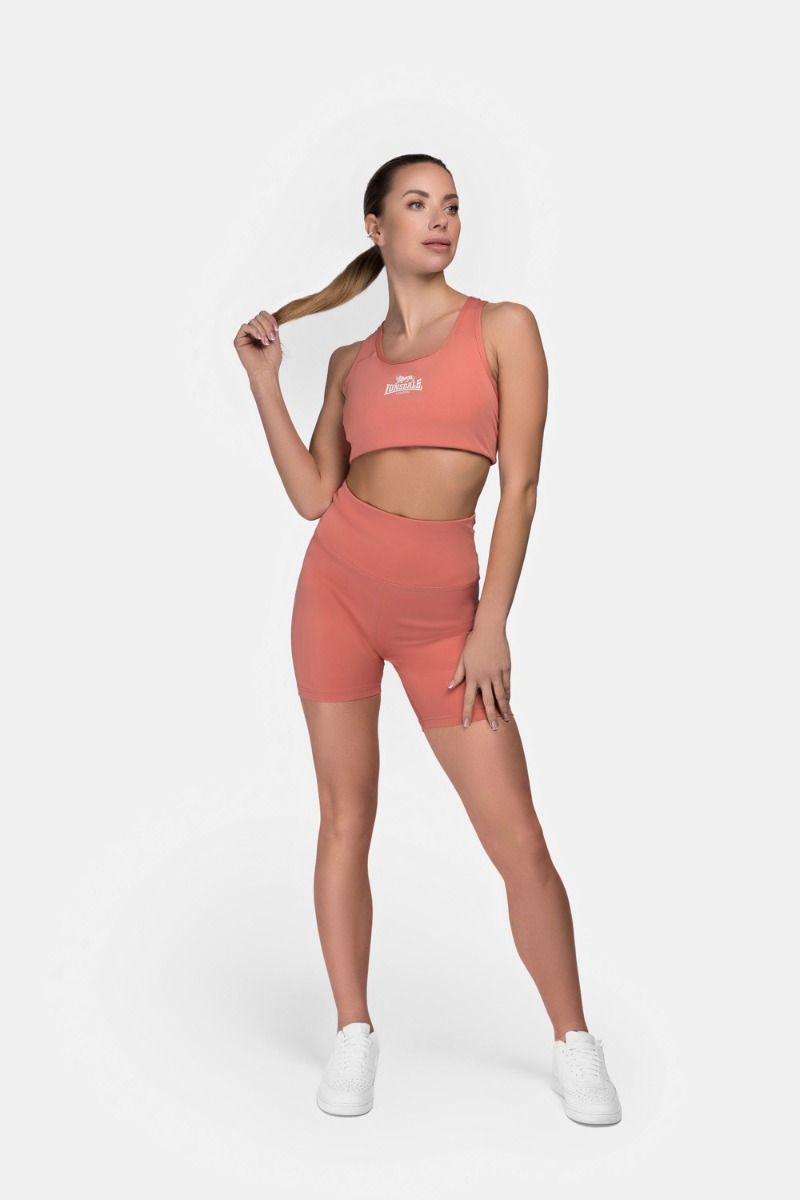 Lonsdale pantaloni scurți de compresie pentru damă Ludwell, teracotă
