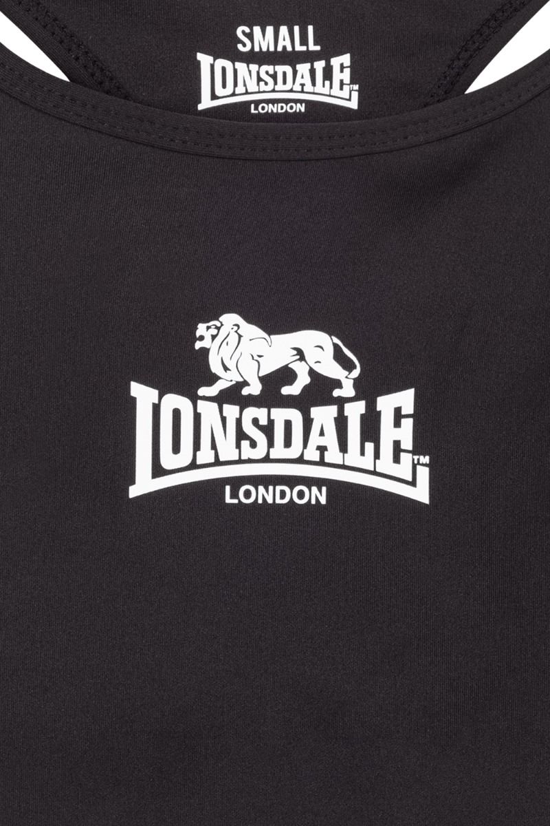 Lonsdale sutien sport Wardour, negru