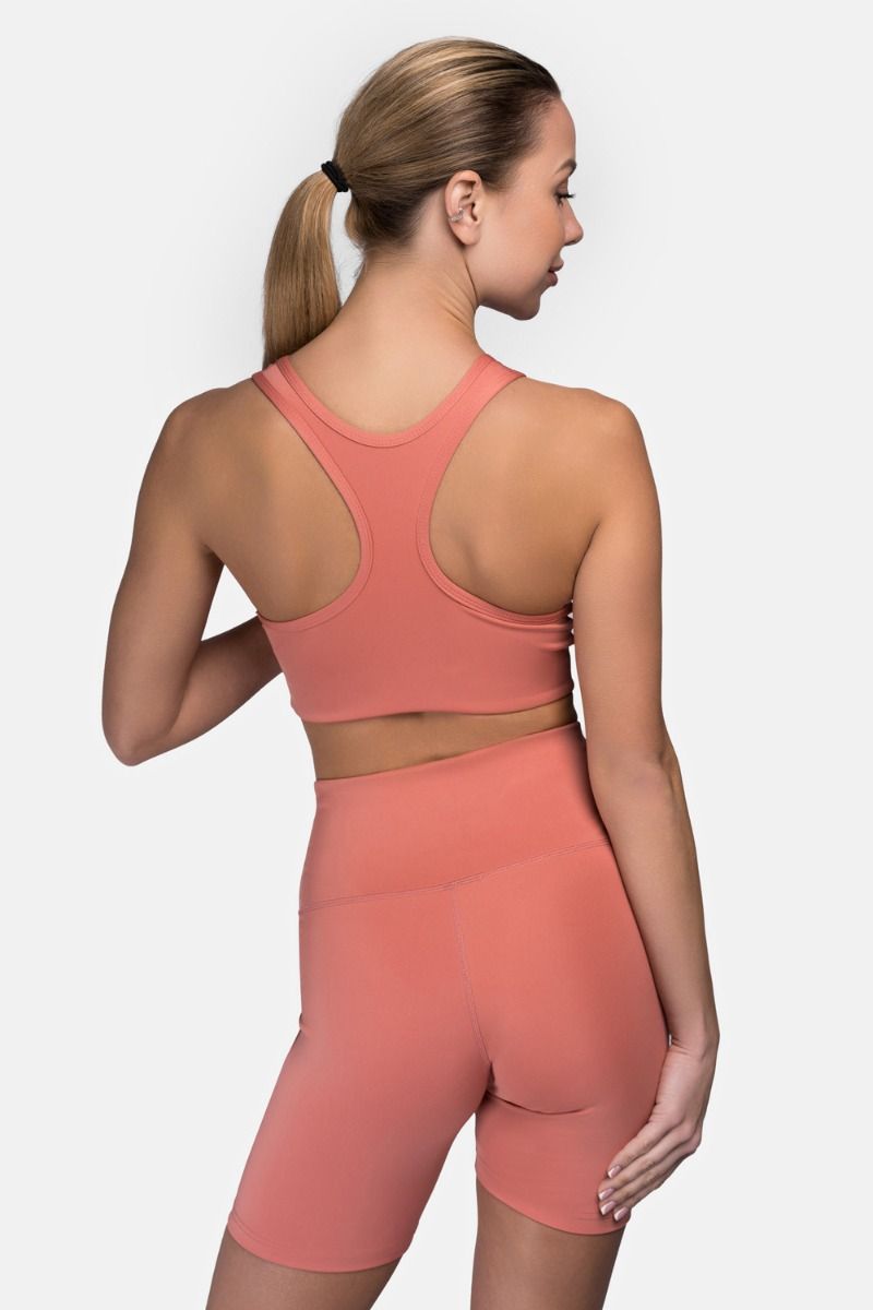 Lonsdale sutien sport Wardour, teracotă