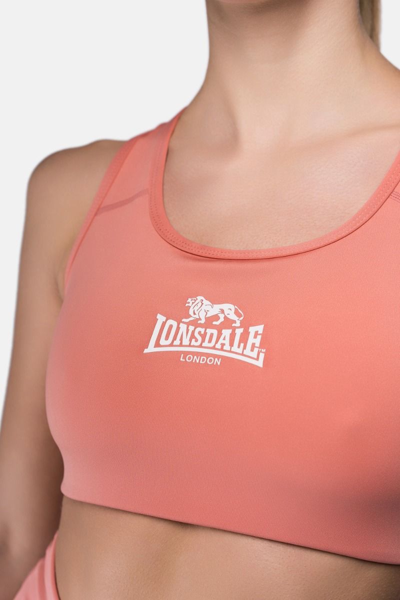 Lonsdale sutien sport Wardour, teracotă