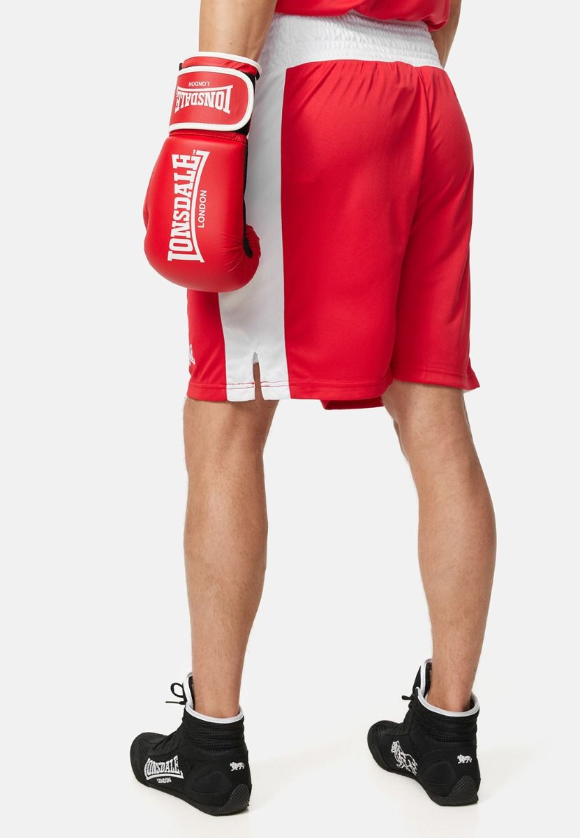 Lonsdale pantaloni scurți de box, roșii