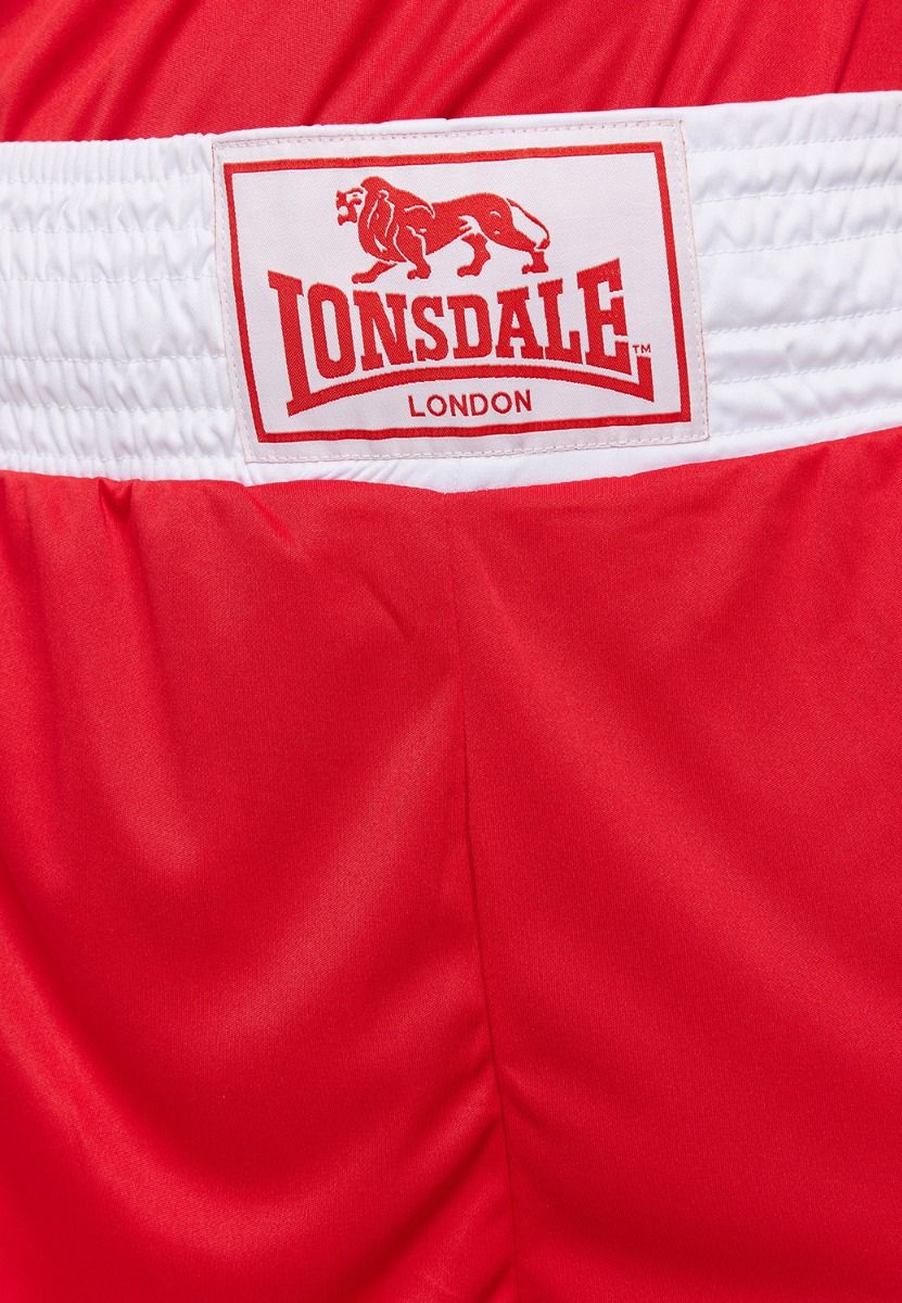 Lonsdale pantaloni scurți de box, roșii