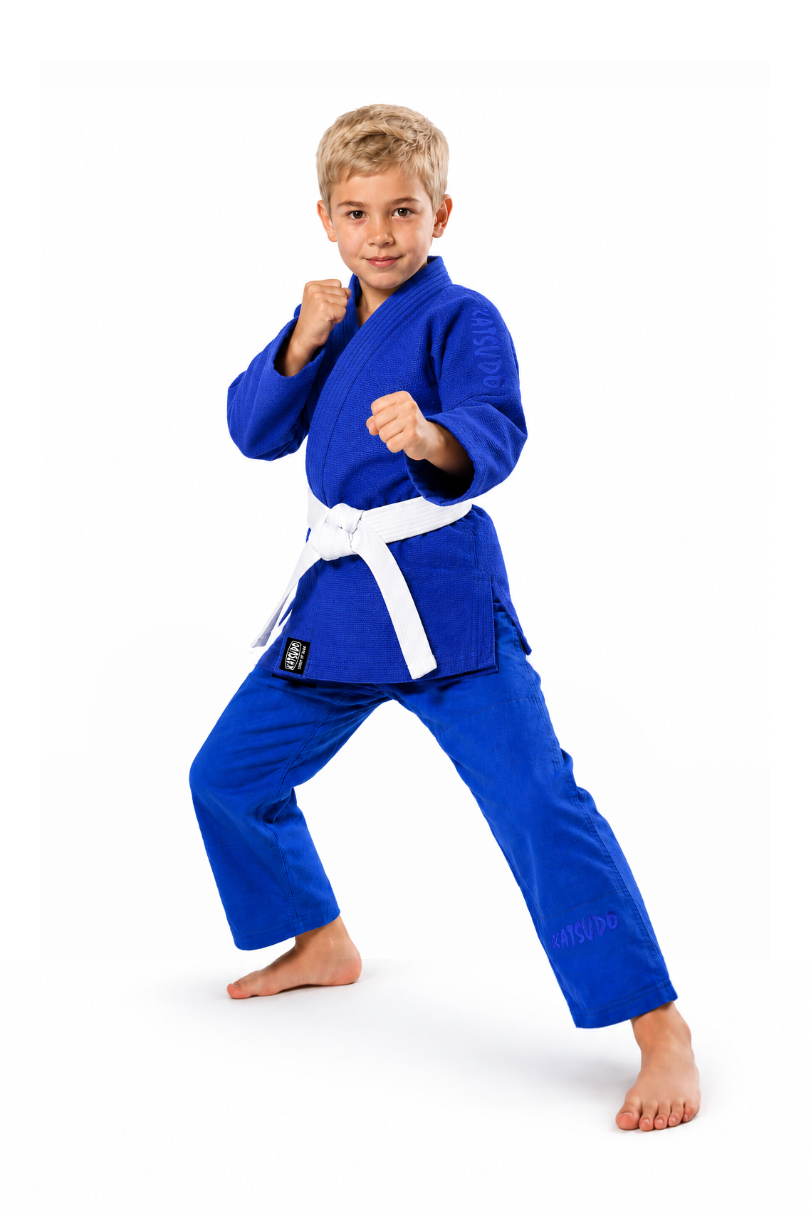 Katsudo kimono Jiu Jitsu pentru copii Kio, albastru