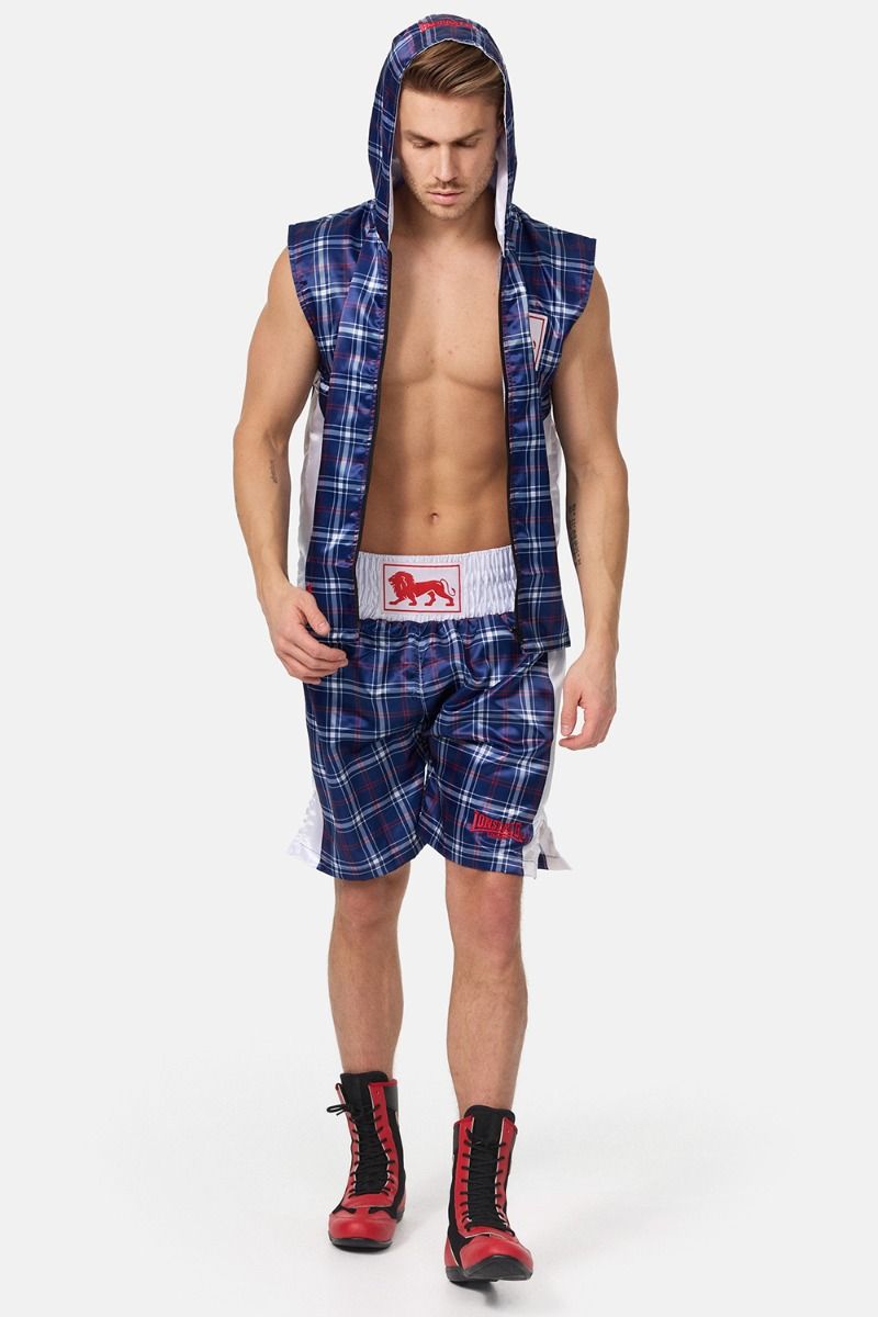 Lonsdale pantaloni scurți de box Spaxton, albaștri