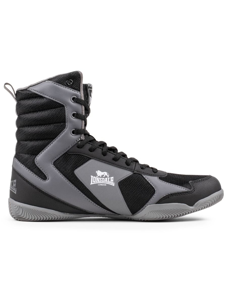 Lonsdale pantofi de box Heskin, negru-gri