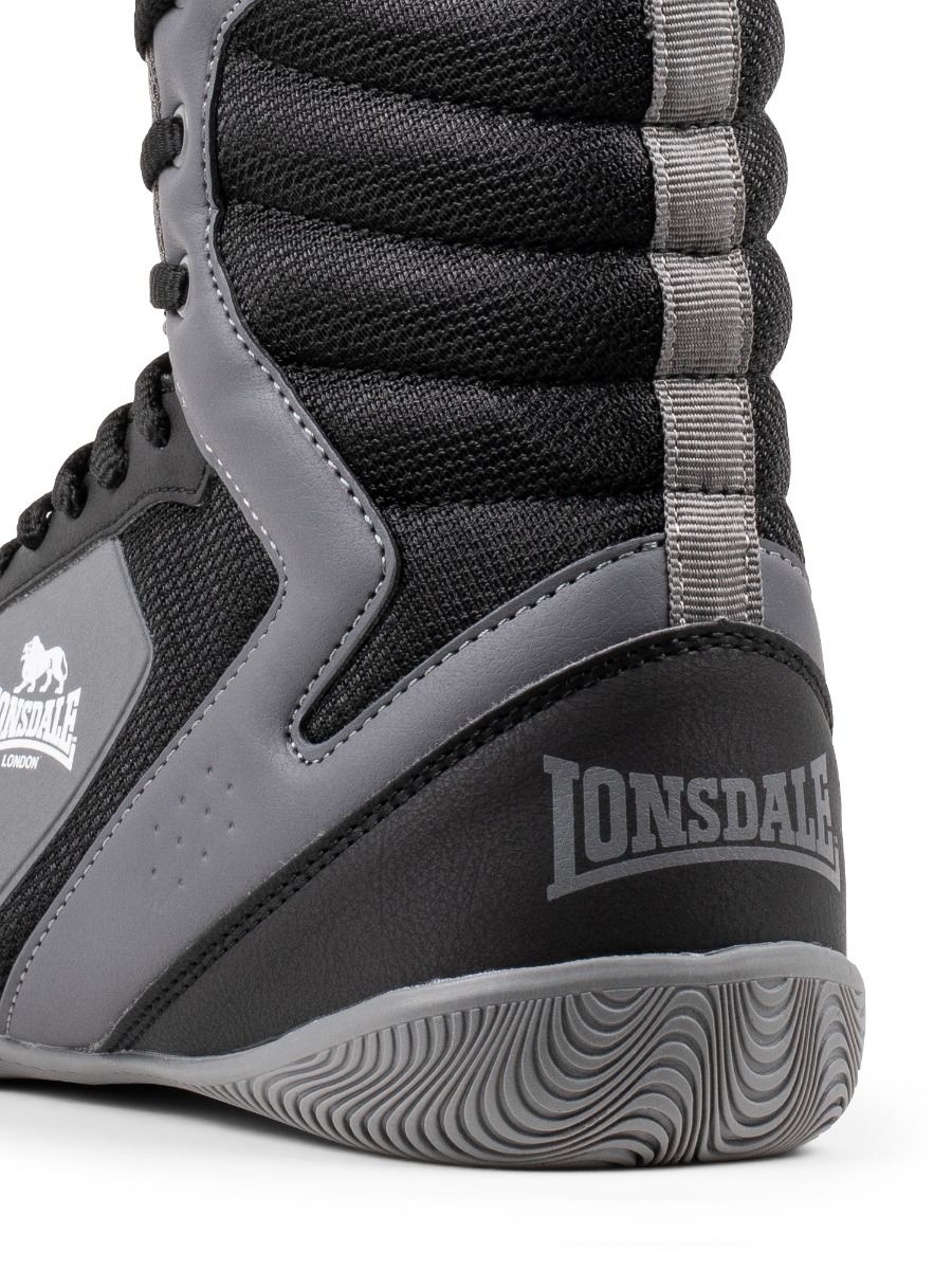 Lonsdale pantofi de box Heskin, negru-gri