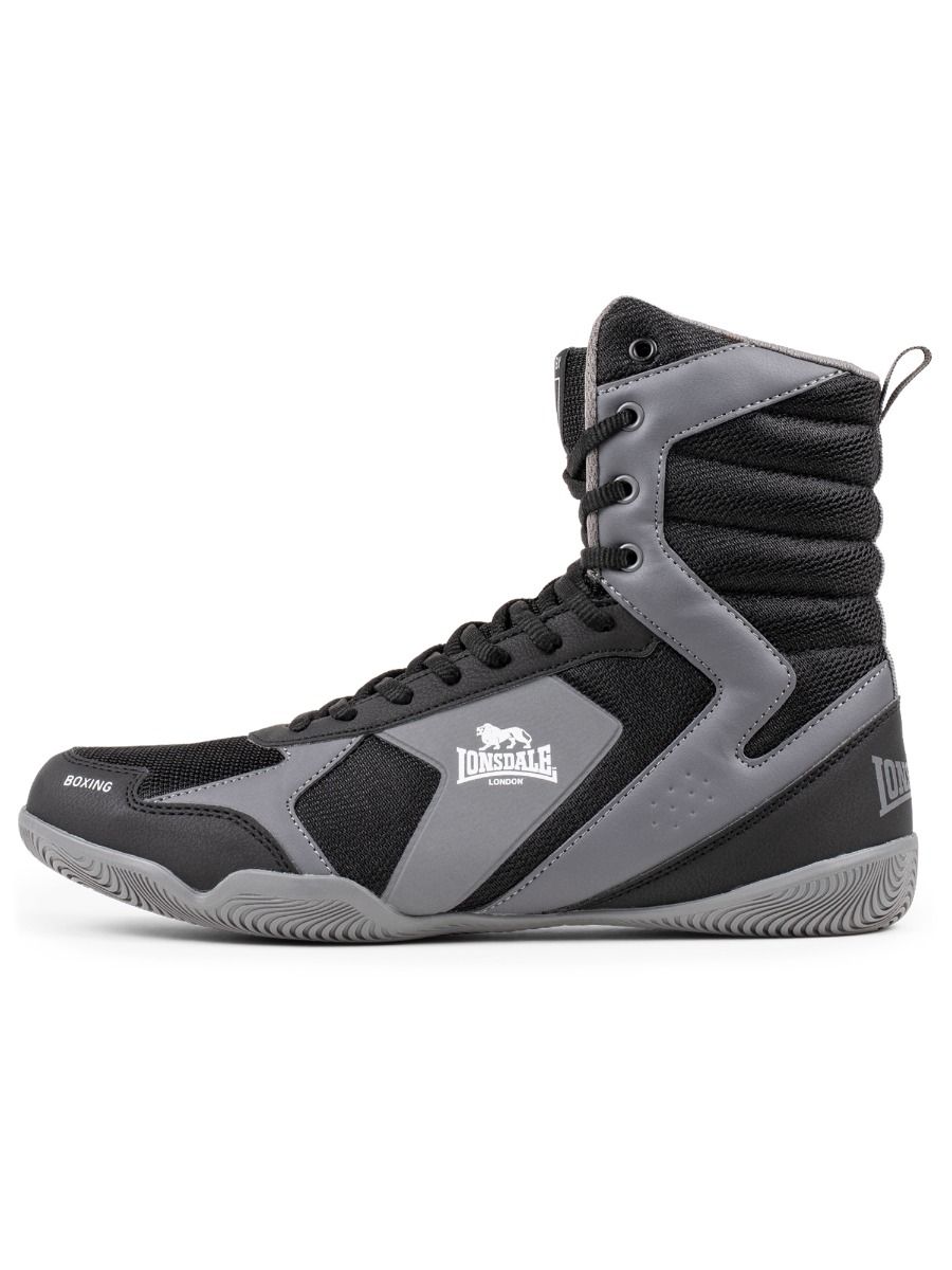 Lonsdale pantofi de box Heskin, negru-gri