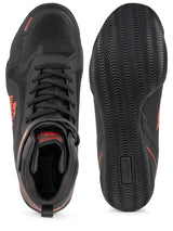 Lonsdale pantofi de box Rufford, negru-roșu