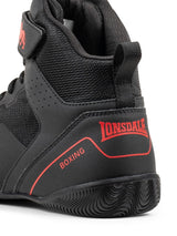Lonsdale pantofi de box Rufford, negru-roșu