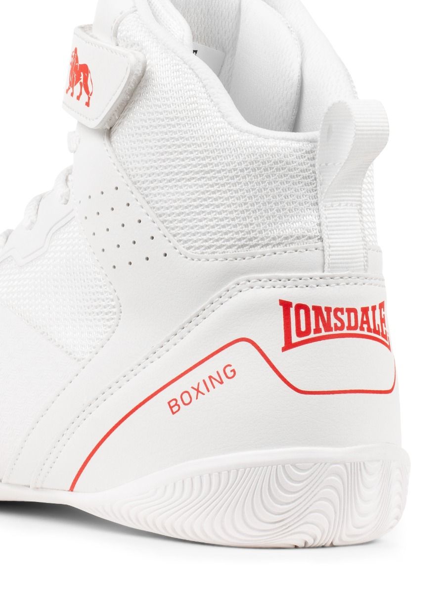 Lonsdale pantofi de box Rufford, albi