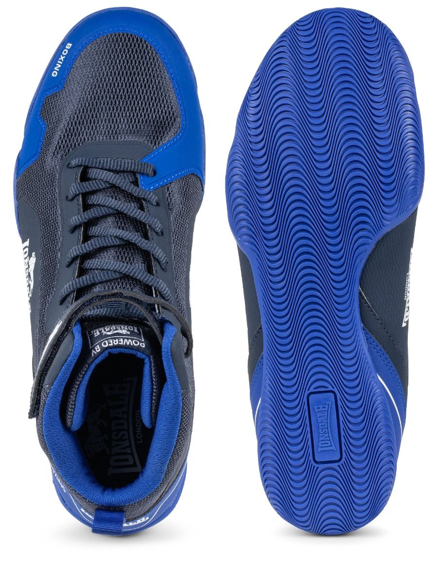 Lonsdale pantofi de box Rufford, negru-albastru