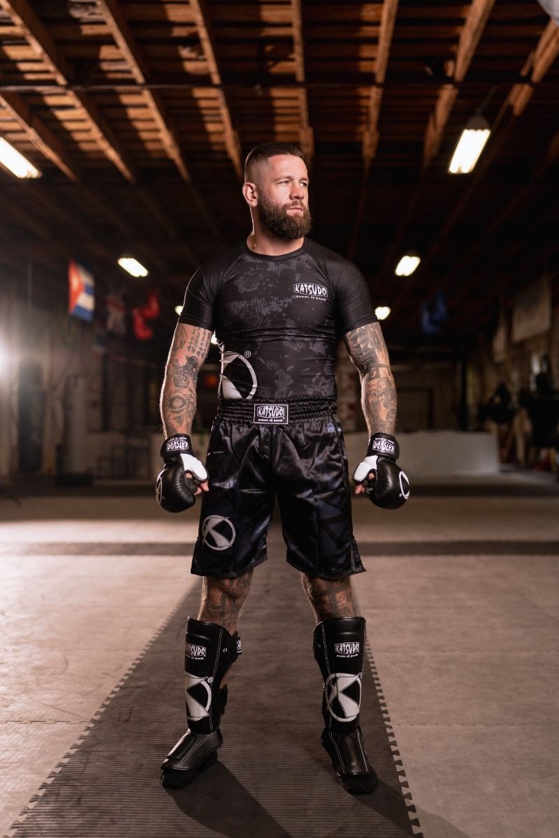 Katsudo mănuși MMA Revenge, alb-negru
