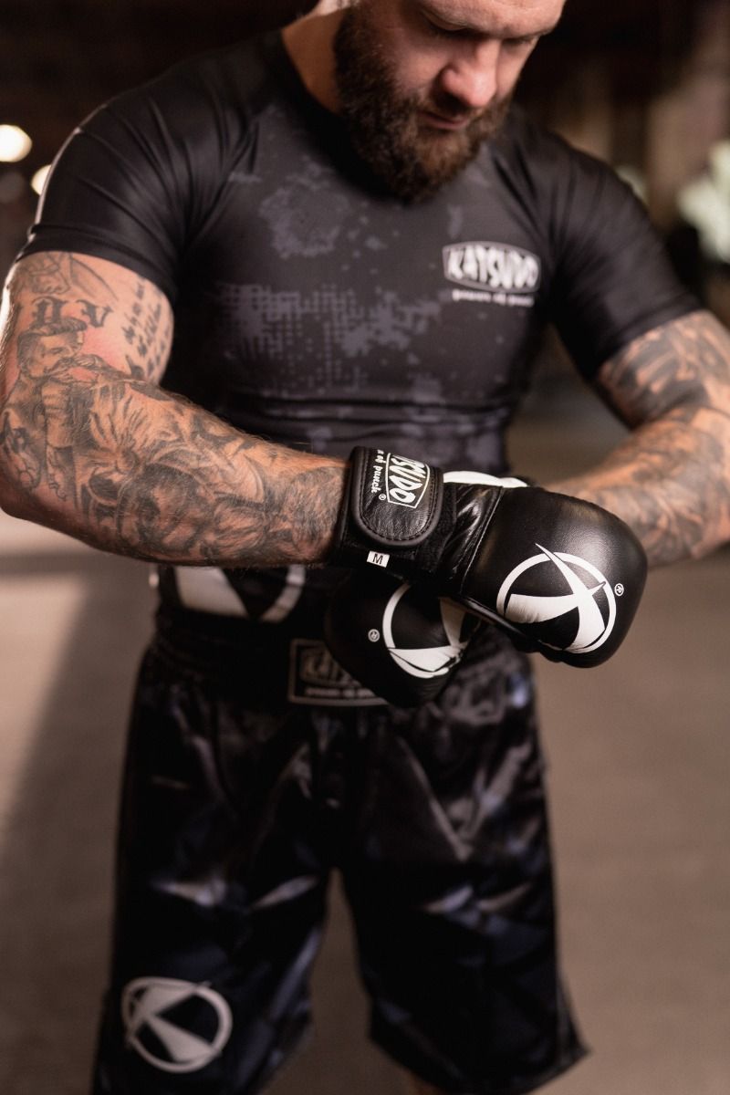 Katsudo mănuși MMA Revenge, alb-negru