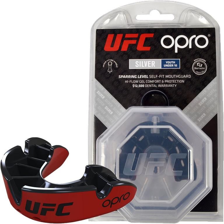 Opro protecție dentară Senior Silver UFC, roșu-negru