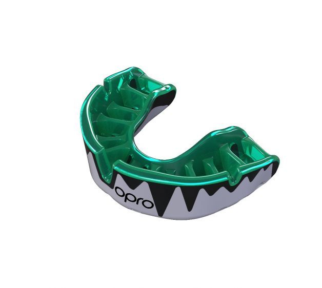 Opro protecție dentară Junior Platinum, alb-negru
