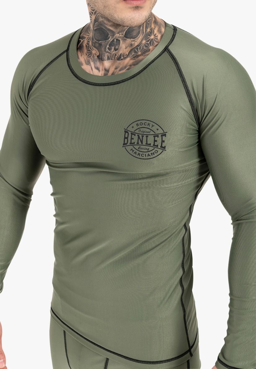 Ben Lee tricou funcțional cu mânecă lungă pentru bărbați Mossburn, oliv