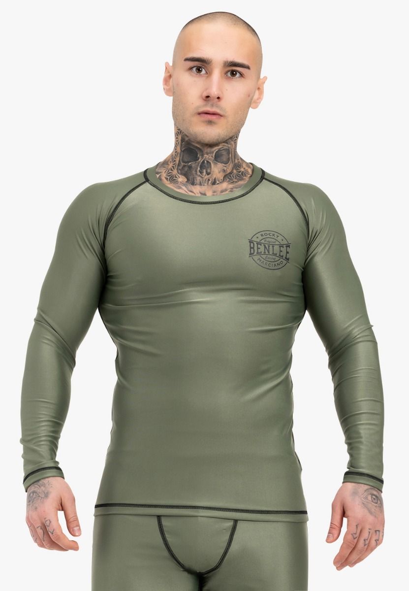 Ben Lee tricou funcțional cu mânecă lungă pentru bărbați Mossburn, oliv