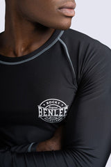 Ben Lee tricou funcțional cu mânecă lungă pentru bărbați Mossburn, negru