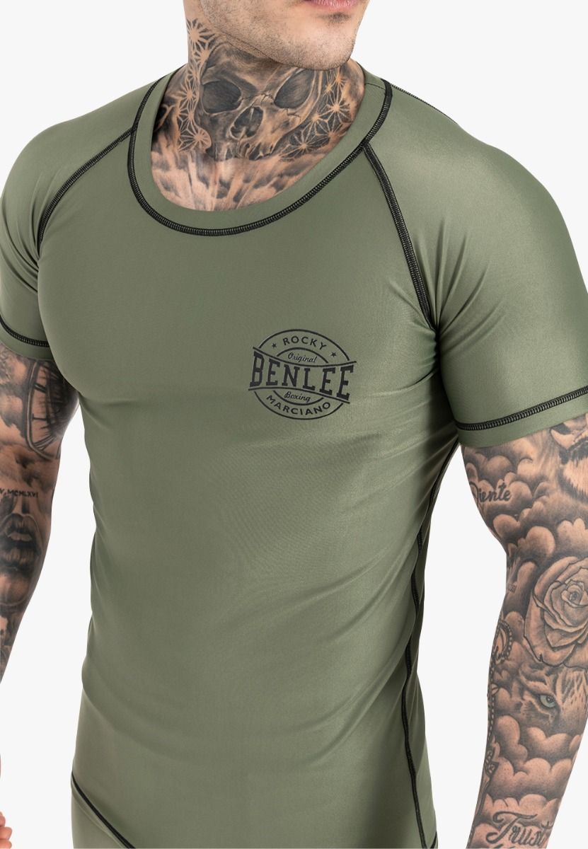 Ben Lee tricou funcțional cu mânecă scurtă pentru bărbați Limehills, oliv