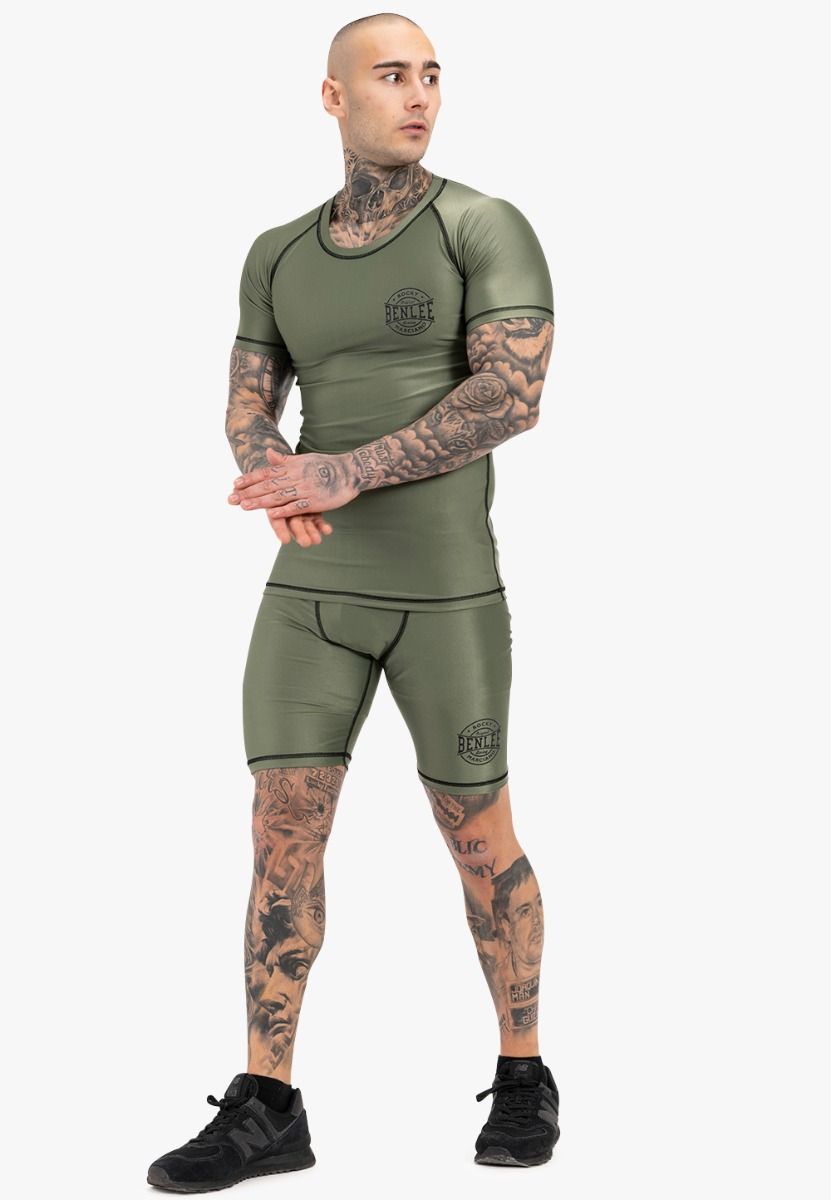 Ben Lee tricou funcțional cu mânecă scurtă pentru bărbați Limehills, oliv