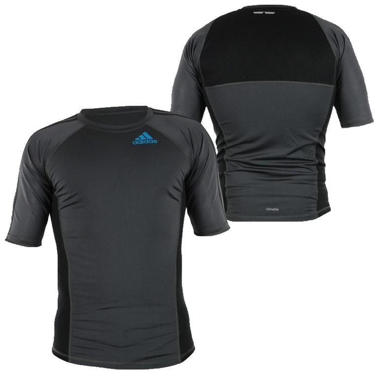 Adidas tricou rashguard scurt Grappling, negru
