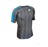 Adidas tricou rashguard Ultimate Athlete, negru-albastru