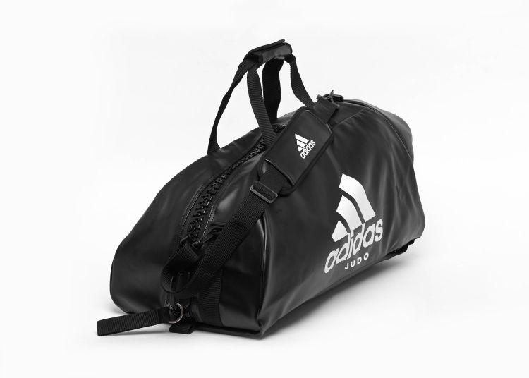 Adidas geantă de judo din piele ecologică S, neagră