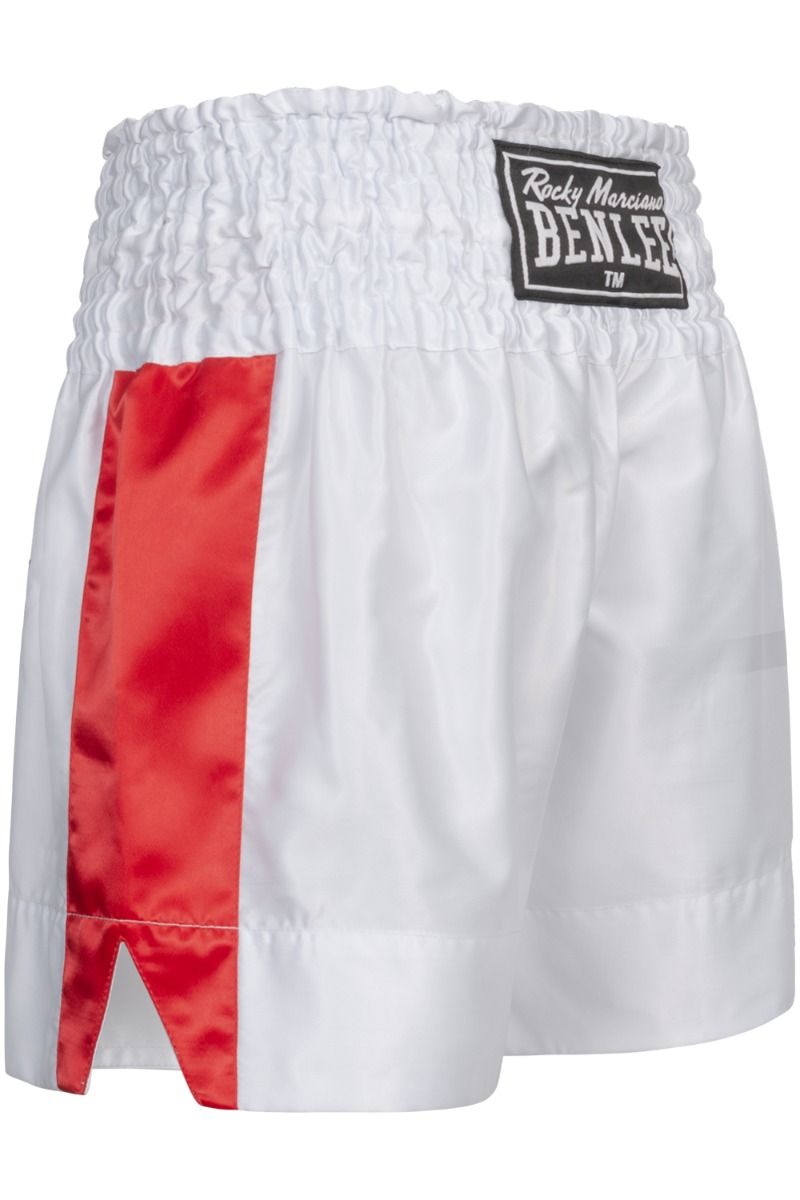 Ben Lee pantaloni scurți de muay thai pentru bărbați Goldy, albi