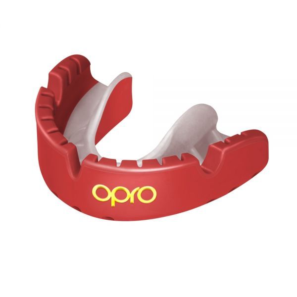 Opro protecție dentară Senior Gold Braces potrivită pentru aparat dentar, roșu-perlat