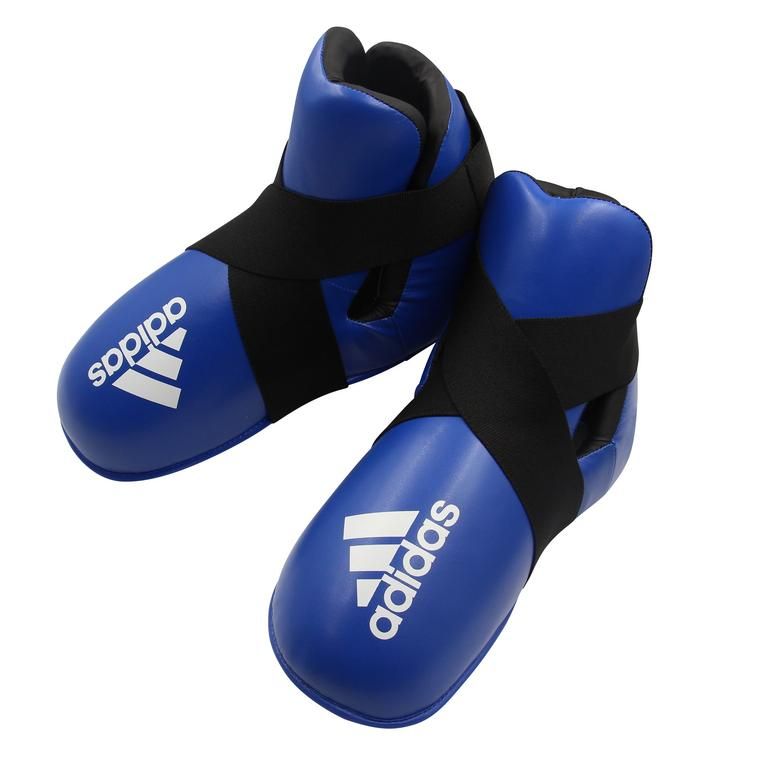 Adidas papuci de kickbox Super Safety, albastre