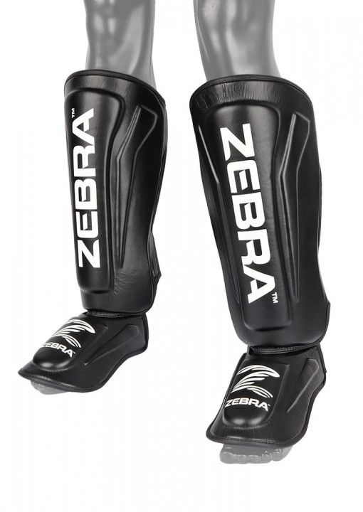 Zebra protecții pentru tibie și labe Pro, negre