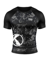 Katsudo tricou funcțional cu mânecă scurtă Virago, digital alb-negru