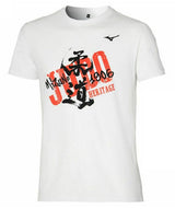 Mizuno tricou cu mânecă scurtă Heritage, alb