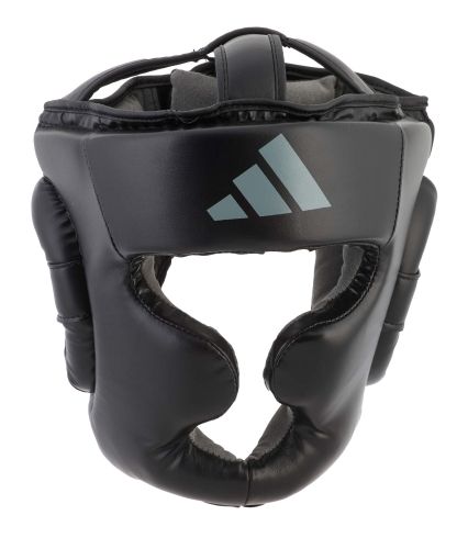 Adidas cască de box Speed Chin, negru-gri