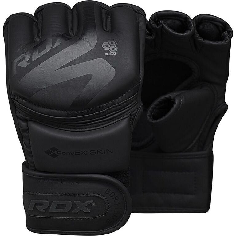 RDX mănuși de grappling MMA F15, negru mat