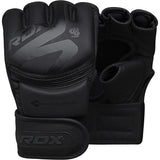 RDX mănuși de grappling MMA F15, negru mat