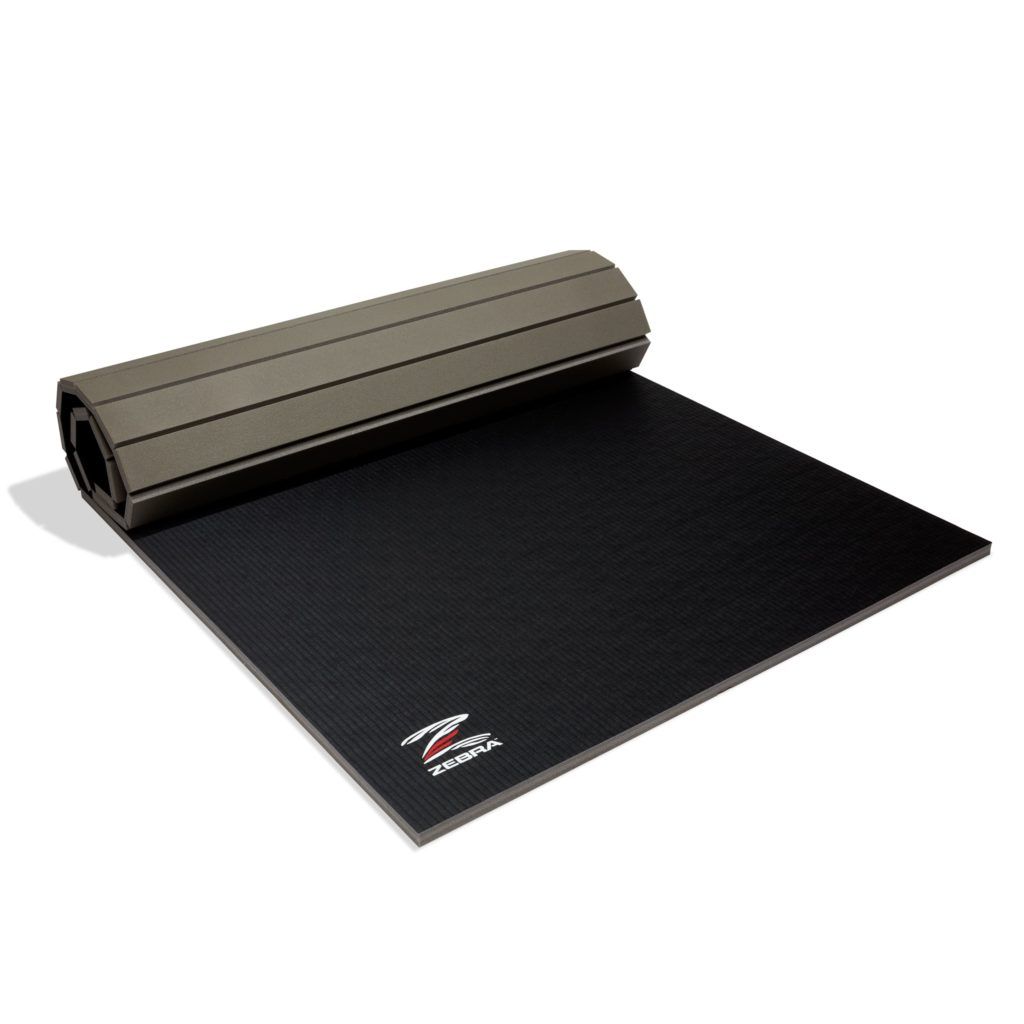 Zebra saltea de fitness Home Roll Out, neagră