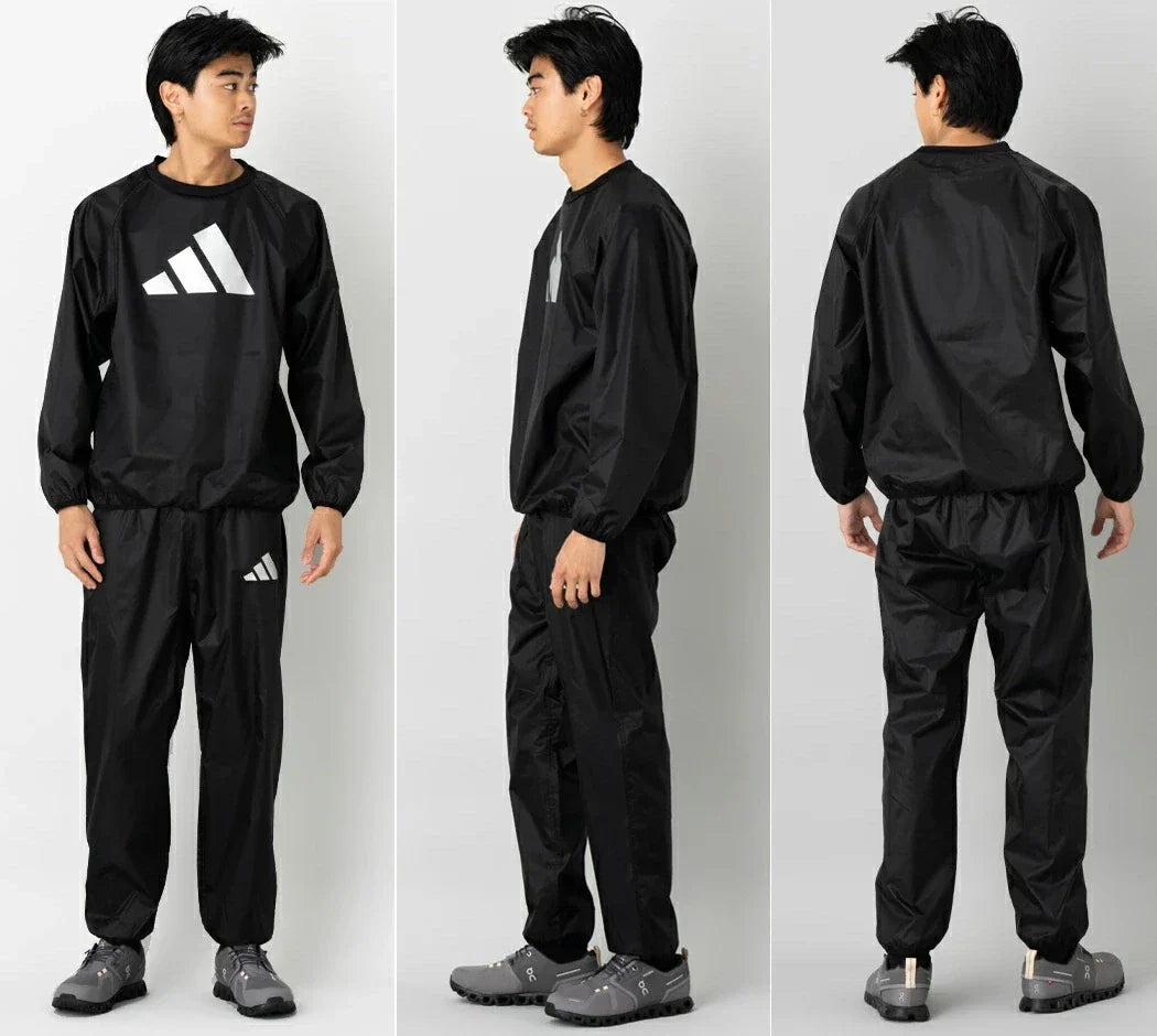 Adidas costum de saună complet Sweatsuit, negru