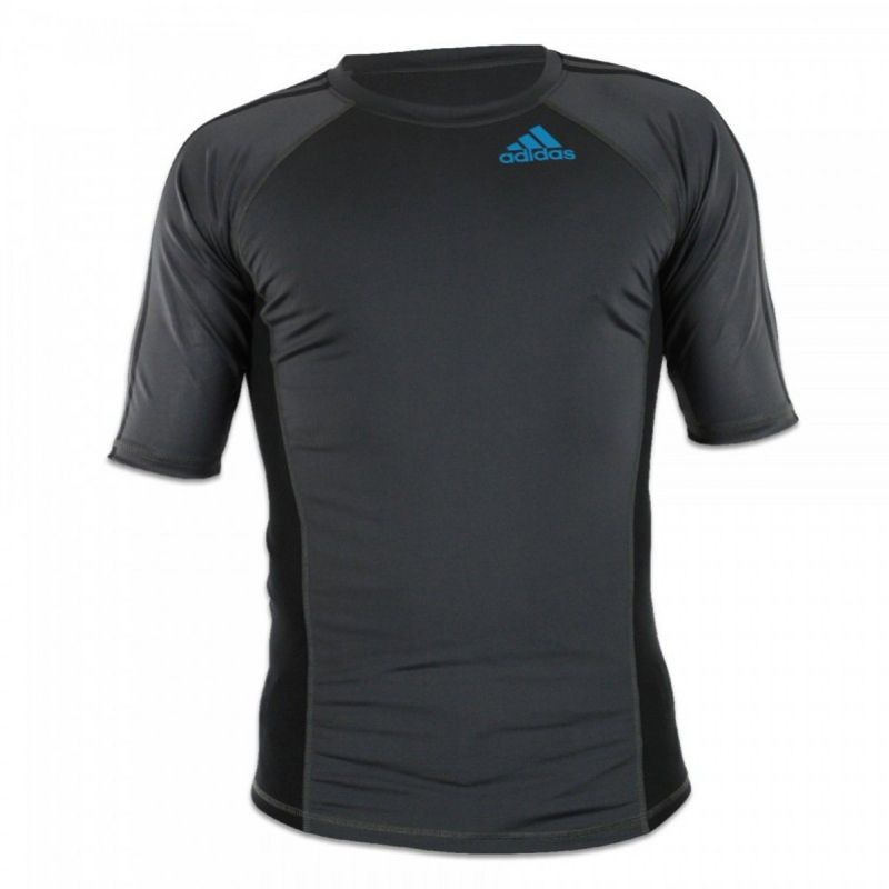Adidas tricou rashguard scurt Grappling, negru