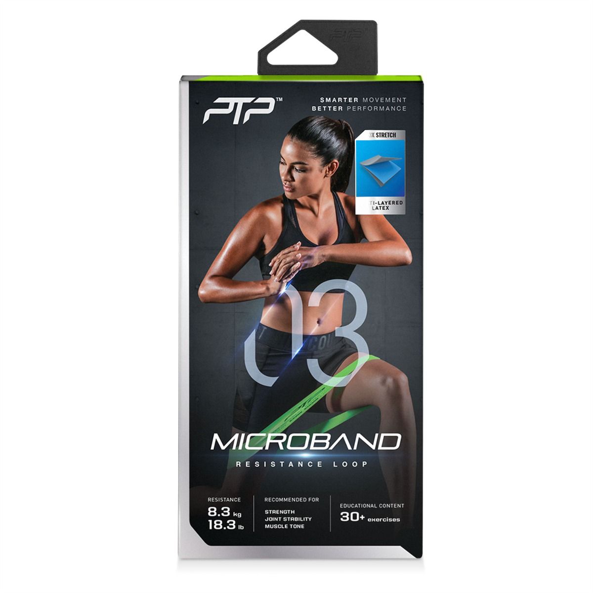 PTP bandă elastică Microband medium, verde