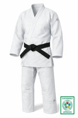 Adidas kimono JU Champion III IJF Regular fit 750g cu logo, alb