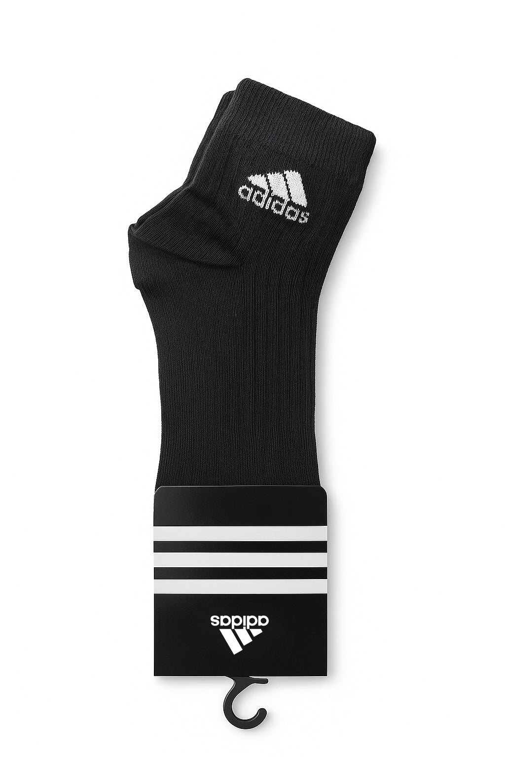 Adidas șosete sport înalte de gleznă, negre
