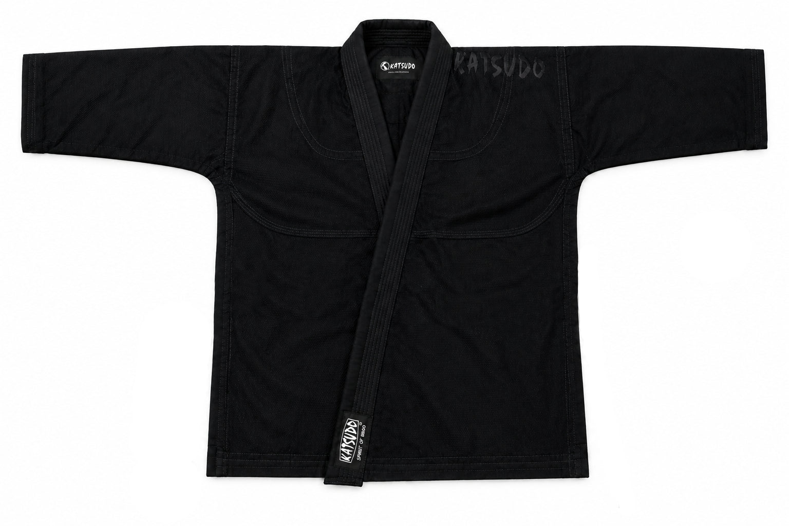 Katsudo kimono Daiki Jiu Jitsu 450g, negru