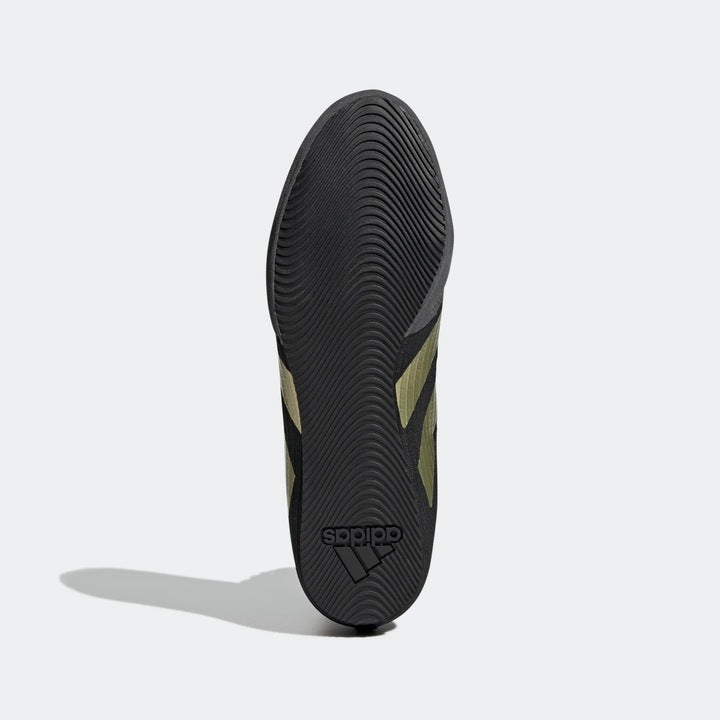 Adidas încălțăminte de box HOG 4, negru-auriu
